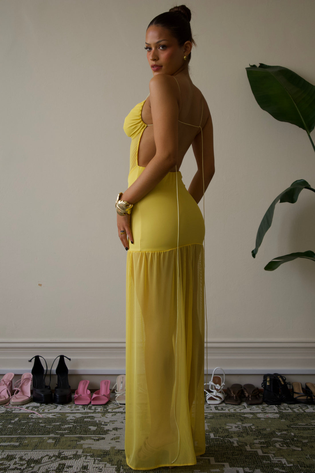 Soleil Mesh Maxi Kleid