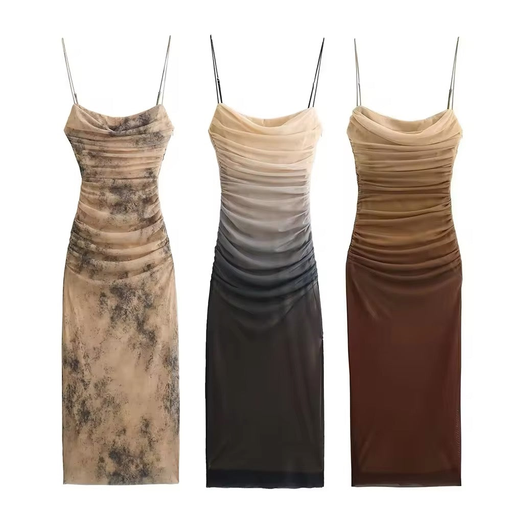 Elegance Noir Slip Kleid
