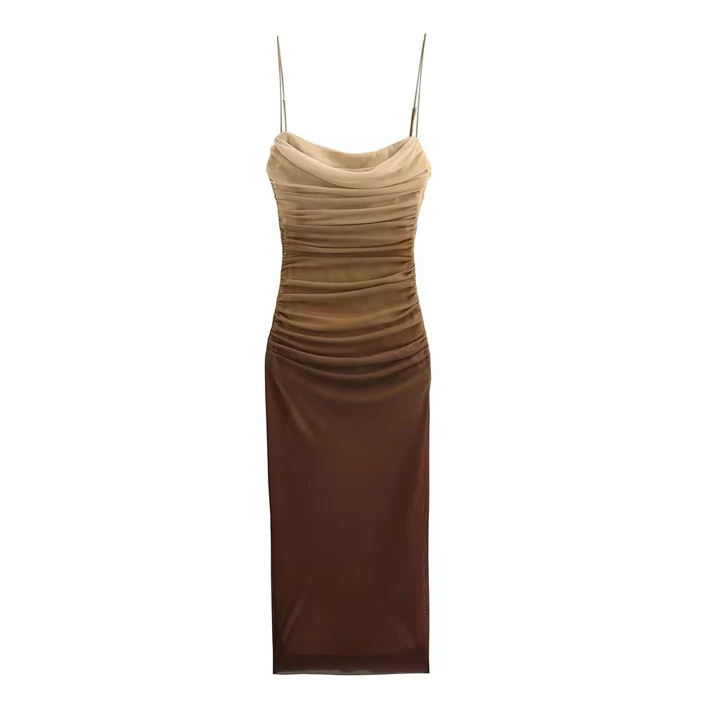 Elegance Noir Slip Kleid