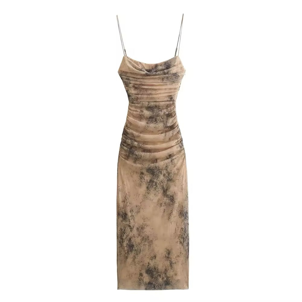 Elegance Noir Slip Kleid