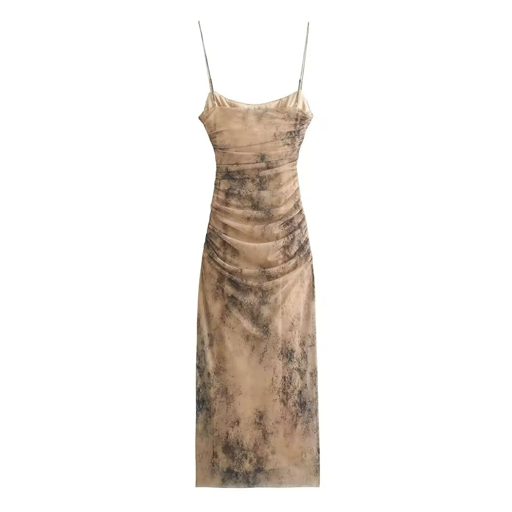 Elegance Noir Slip Kleid